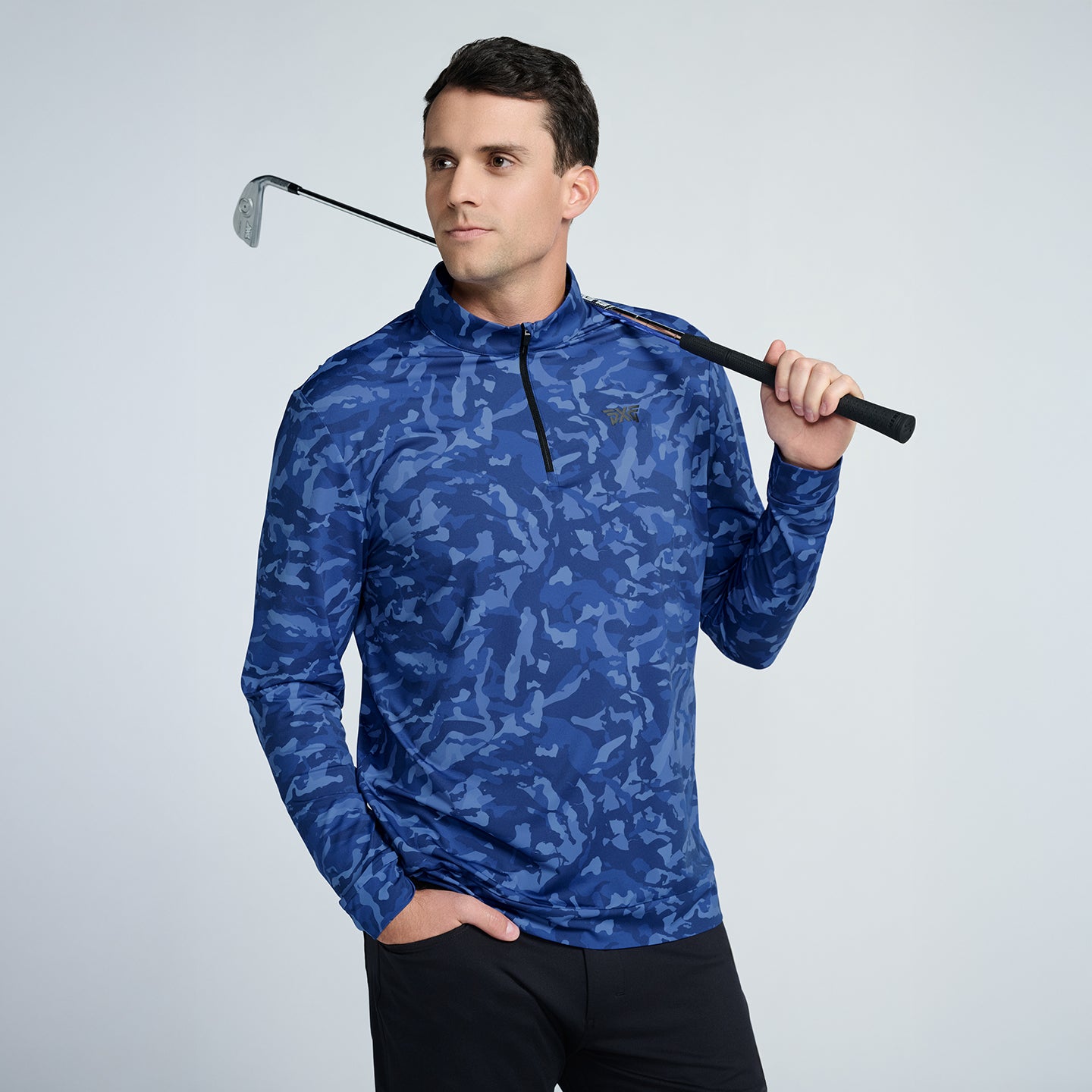 Men's Essential Fairway Camo 1/4 Zip Pullover