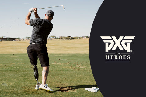 PXG hero playing golf