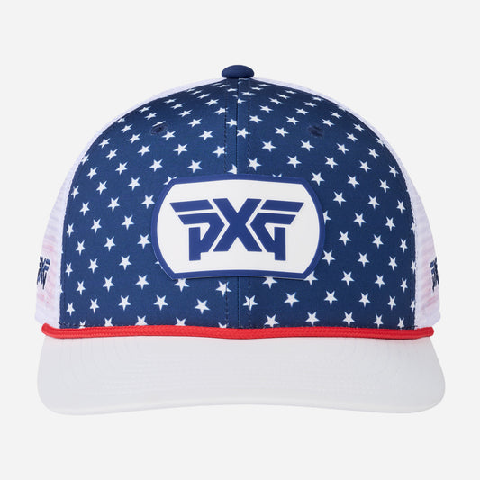 2025 Stars & Stripes Dog Tag Trucker Cap - One Size - PXG