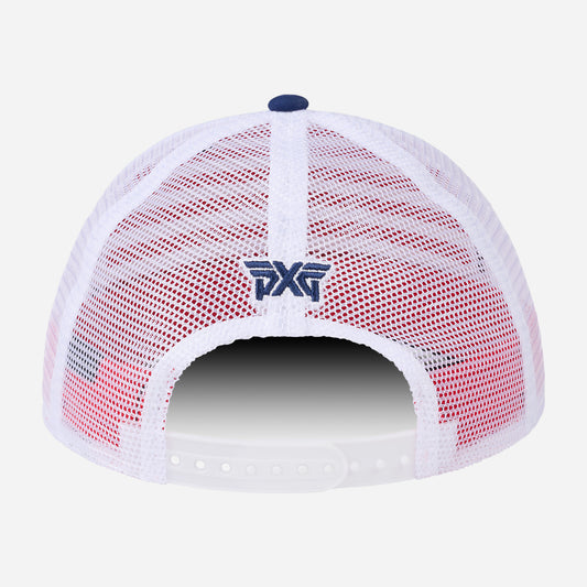 2025 Stars & Stripes Dog Tag Trucker Cap - One Size - PXG