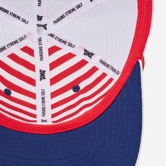 2025 Stars & Stripes Dog Tag Trucker Cap - One Size - PXG