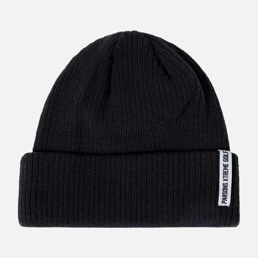 Logo Tag Rib Knit Beanie - PXG