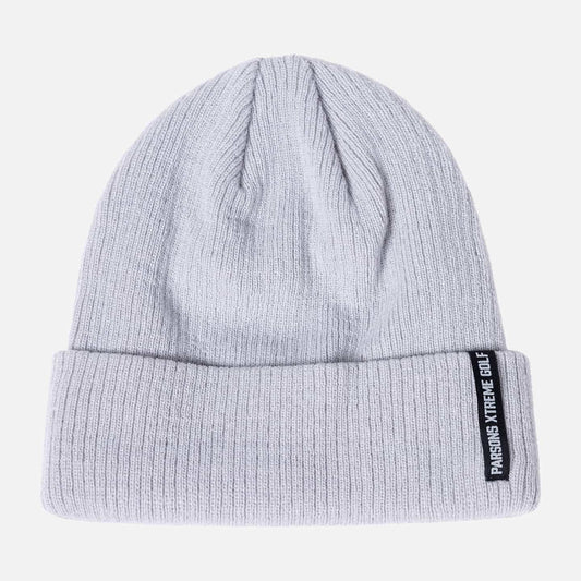 Logo Tag Rib Knit Beanie - PXG