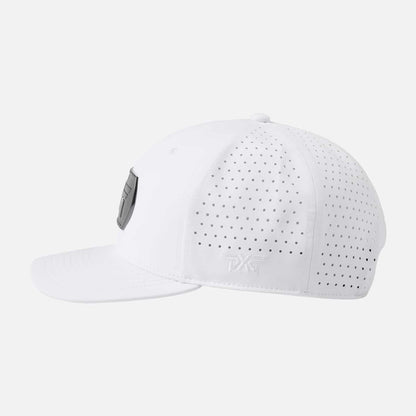 6 Panel Dog Tag Structured Low Crown Snapback