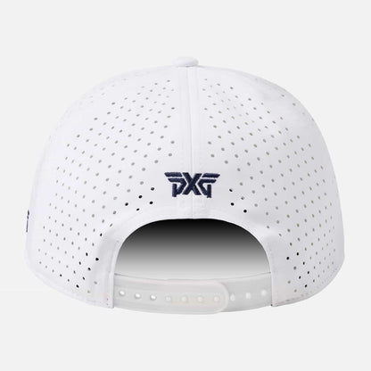 6 Panel Dog Tag Structured Low Crown Snapback
