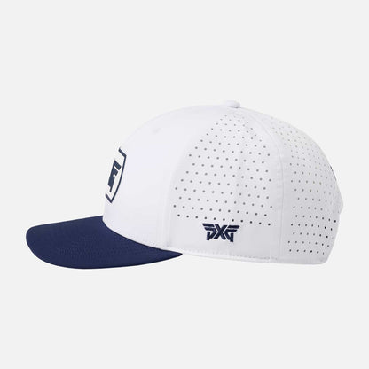 6 Panel Dog Tag Structured Low Crown Snapback