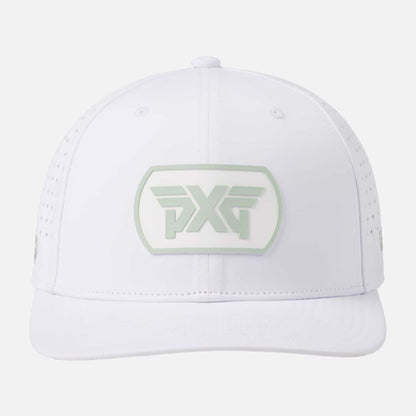 6 Panel Dog Tag Structured Low Crown Snapback