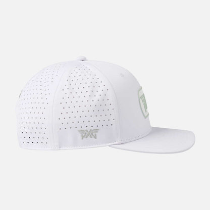 6 Panel Dog Tag Structured Low Crown Snapback