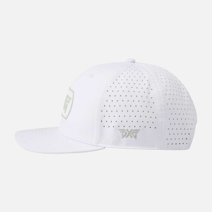 6 Panel Dog Tag Structured Low Crown Snapback