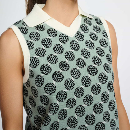 Women's Golf Ball Motif Sleeveless Top - PXG