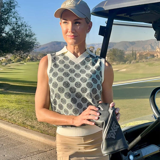 Women's Golf Ball Motif Sleeveless Top - PXG